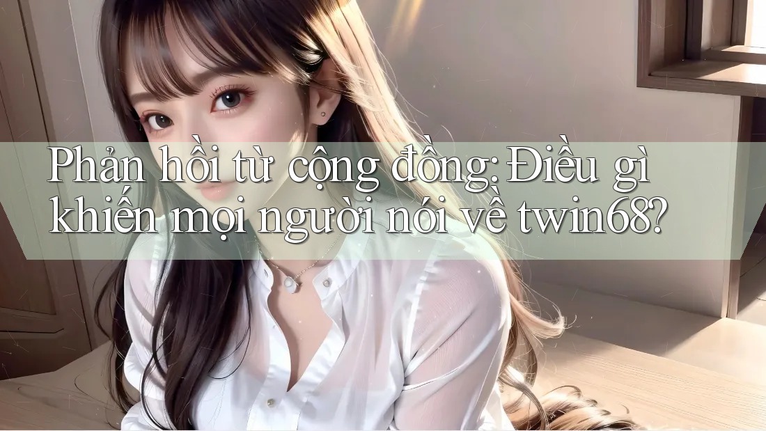 Phản hồi từ cộng đồng: Điều gì khiến mọi người nói về twin68? Phản hồi từ cộng đồng: Điều gì khiến mọi người nói về twin68?
