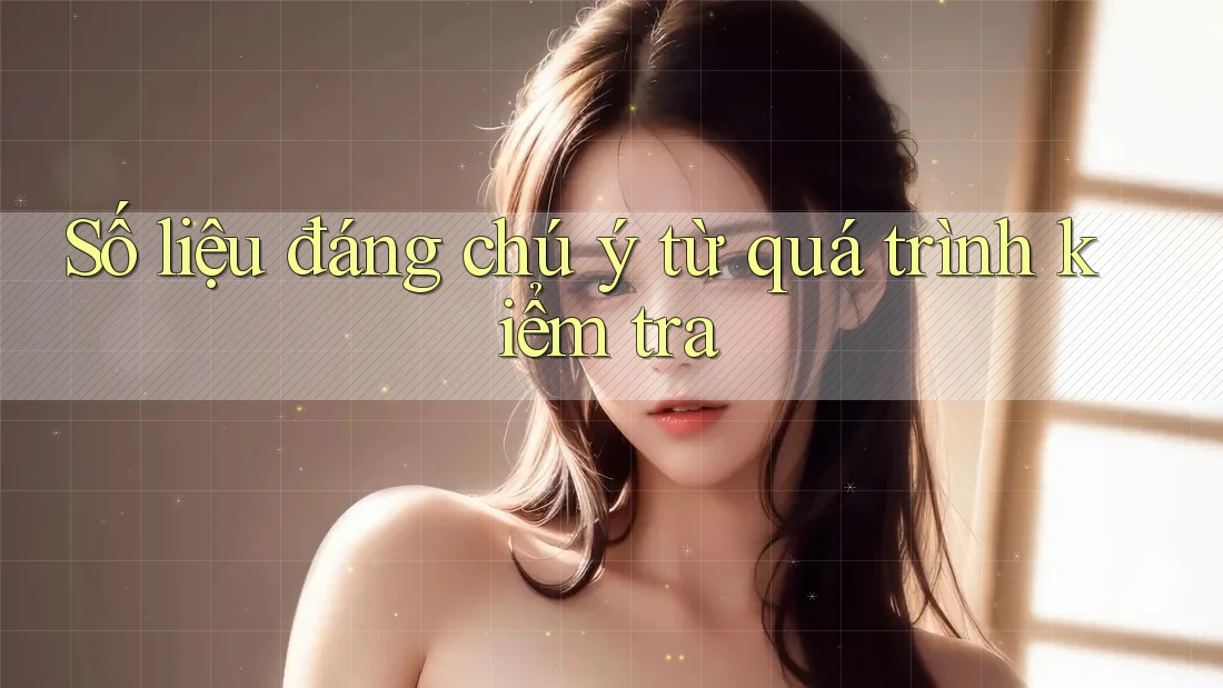 Số liệu đáng chú ý từ quá trình kiểm tra Số liệu đáng chú ý từ quá trình kiểm tra