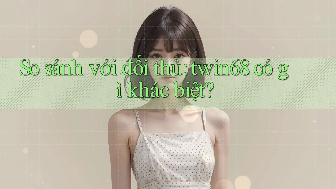So sánh với đối thủ: twin68 có gì khác biệt? So sánh với đối thủ: twin68 có gì khác biệt?